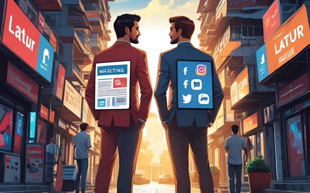 Traditional Marketing Vs Digital Marketing Image